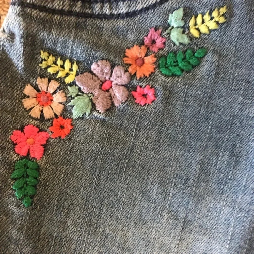 Cat & jack 6 flower jeggings jeans girls